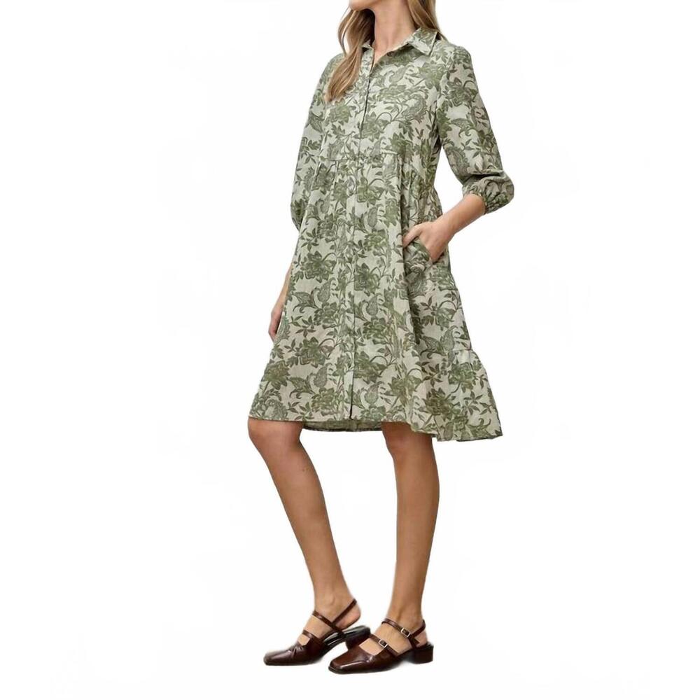 NEW POLAGRAM demi dress in green - Picture 4 of 5